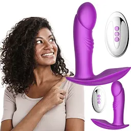 Вібратор у трусики Boss Series Silicone Panty 12.8 см фіолетовий - мініатюра 9