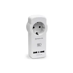 Зарядний пристрій REAL-EL 2xUSB 15 Вт (CS-30)