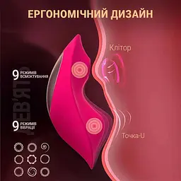 Смарт-вібратор вакуумний JOS pimpit для жінок силіконовий 18 режимів 88 мм рожевий - мініатюра 4