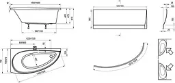 Ванна акрилова Ravak Avocado 150x75 ліва CT01000000 - мініатюра 3