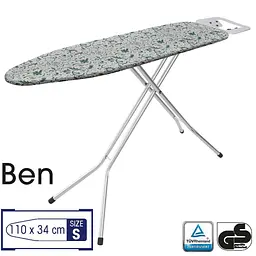 Дошка для прасування Casa Si Ben 110x30 Silver/White Plants (CS98090G323) - мініатюра 2