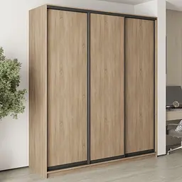 Шафа-купе тридверна MebelStar Комбо BG 3ДСП 210x45x240 см Дуб сонома (MBS-9451)