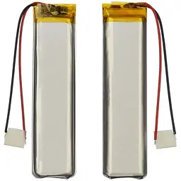 Акумулятор 652070P універсальний з контролером, 6,5 х 19 х 72 мм (650 mAh)/ для навушників, відеореєстраторів та іграшок