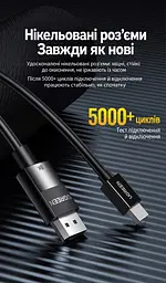 Відеокабель UGREEN DP117 Mini DisplayPort - DisplayPort 1.4 8K 60 Гц 1,5 м чорний (80663) - мініатюра 7