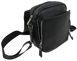 Сумка чоловіча-планшетка Reverse 19x22x8 см Чорний (F513 black) - мініатюра 4