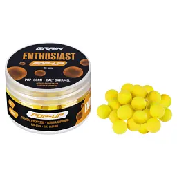 Бойлы Brain Enthusiast Pop-Up Pop-Corn Salt Caramel (Сладкая кукуруза-Соленая карамель) 10mm 15g