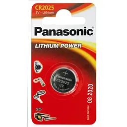 Батарейка Panasonic CR 2025 Lithium x 1 (CR-2025EL/1B)