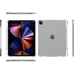 Чохол-накладка CDK для Apple iPad Pro 12.9" 4gen 2020 | Silicone Corner Air Bag Слот Стилус (015057) clear - мініатюра 2