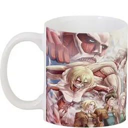 Кухоль GeekLand Атака Титанів Attack on Titan нерівний бій AT.02.36 330 мл білий - мініатюра 3