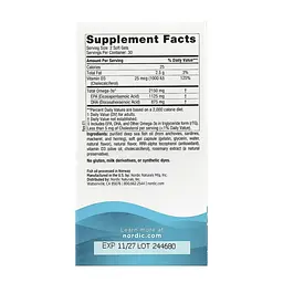 Омега-3 риб'ячий жир Nordic Naturals Ultimate Omega 2X D3 для серця, мозку та зору 60 софтгелів - мініатюра 2