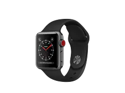 Смарт-годинник Apple Watch Series 3 GPS + LTE 38mm Space Gray Aluminum Case with Gray Sport Band (MQKG2)