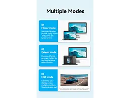 Кабель Vention DisplayPort mini to DisplayPort mini V1.4 2m Blue (HCGLH) - мініатюра 7