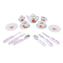 Дитячий набір посуду Tea set 868-E6-4 порцеляна, 17 предметів - мініатюра 2