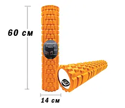 Масажний ролер Grid Roller 60 см v.3.1 оранжевий EasyFit fit0025023