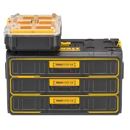 Ящик для інструментів DeWALT TOUGHSYSTEM 2.0, 555х355х305 мм., модуль на 3 ящики (DWST08330-1) - мініатюра 8
