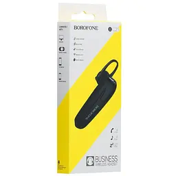 Bluetooth моно-гарнітура Borofone BC21 Чорний - мініатюра 6