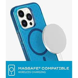 Оригінальний протиударний чохол Tech21 Evo Check MagSafe для iPhone 14 Pro (6.1") Blue T21-9838 - мініатюра 3