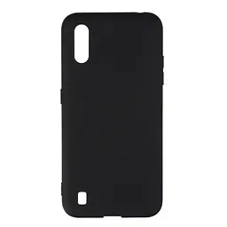 Чехол-накладка для смартфона Samsung Galaxy A01 (A015) противоударный, силиконовый, термополиуретановый (ТПУ), с защитой камеры и корпуса, черный, защита всего корпуса, ArmorStandart (ARM56137)