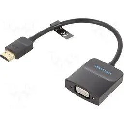 Перехідник HDMI M to VGA F 0.15m black Vention (42154)