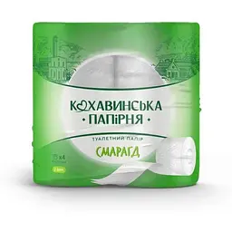 Туалетний папір КОХАВИНКА 4шт 2шар "Смарагд" целюлоз.