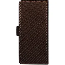 Чохол-книжка Toto Book Carbon Fiber Universal Cover 5.5-5.7" Brown - мініатюра 2