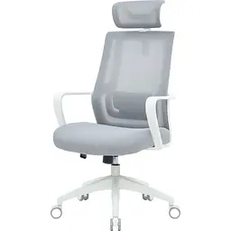 Офісне крісло OfficePro Harmony OC310-W-LG-LG White/Light Gray [167728] - мініатюра 3