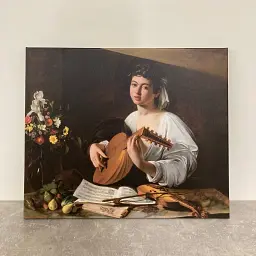 Інтер'єрна картина Лютніст, Караваджо, Caravaggio, інтер'єрний декор, 60×75 см (id7009) - мініатюра 6