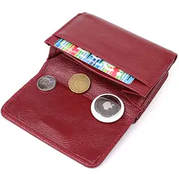 Компактний жіночий гаманець із натуральної шкіри ST Leather 23073 бордовий - мініатюра 8