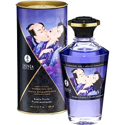 Зігрівальна масажна олія Shunga Aphrodisiac Warming Oil екзотичні фрукти, 100 мл