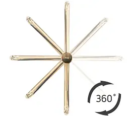 Змішувач для умивальника Rea Lugano Slim brushed gold високий REA-B4420, Золотий - мініатюра 4