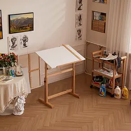 Стіл художній креслярський Meeden 6063, 90x60x84 см, дерев'яний, регульована висота - мініатюра 12
