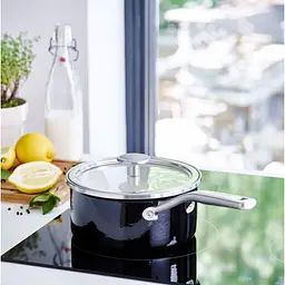 Ківш KitchenAid Steel Core з кришкою 20 см 2.4 л чорний (CC003288-001) - мініатюра 4