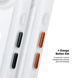 Чехол Apple iPhone 17 Air, Unit MagSafe, белый, прозрачный, магсейф, противоударный, магнитный, панель-накладка с поддержкой MagSafe, с поддержкой беспроводной зарядки, TPU+PC, защита всего корпуса, ударопрочный, ArmorStandart (ARM90583) - мініатюра 5
