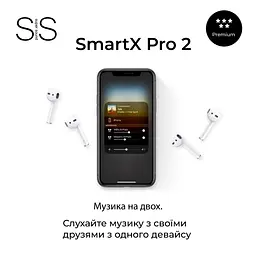 Бездротові Bluetooth-навушники SmartX Pro 2 Premium вакуумні, білі Smart X SAP2P - мініатюра 6