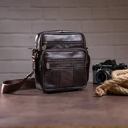 Чоловіча шкіряна сумка Vintage 16,5х19,5х6 см sum0012331 - мініатюра 3