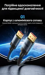 Кабель DisplayPort Vention HGCHH 2.1 16K 60 Гц 2 м сірий (HGCHH) - мініатюра 7