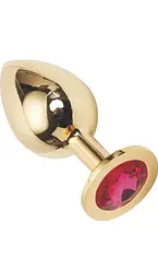 Металева анальна пробка Butt Plug Gold Large Афродита АПМЗ L 24304 - мініатюра 4