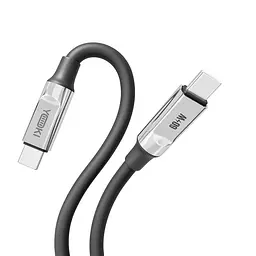 Кабель для заряджання та обміну даними USB Yoki YK-UL61 ULTRA Series Type-C to Type-C 60W 3A/20V 1.2 m Black - мініатюра 6