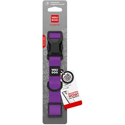 Нашийник для собак Waudog Magnet водостійкий з QR паспортом XL, Ш 25 мм, Д 38-58 см фіолетовий - мініатюра 3