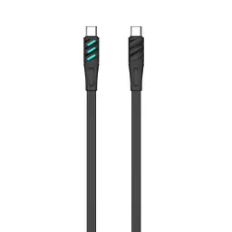 Кабель USB-C to USB-C HAVIT HV-CB6254 PD60W 3A 1м з LED індикатором Black HAVIT (27626-000)