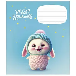 Зошит учнівський "Cute little animals" 012-3333K-1 в клітинку, 12 аркушів