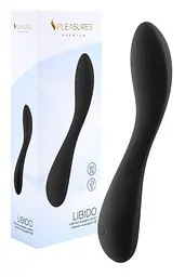 Вібратор Pleasures Premium Libido 19.5 см чорний - мініатюра 5