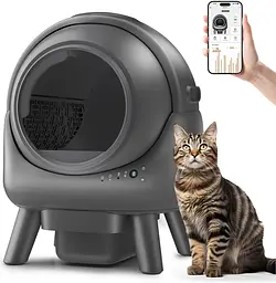 Смарт туалет для котів ELS PET Q1 Smart Cat Litter Box, самоочисний туалет з керуванням через додаток