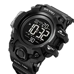 Наручний годинник Skmei 2140 Black, 2140BK (18446) - мініатюра 2