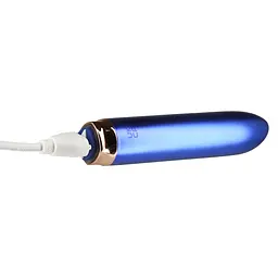 Віброкуля Swan Maximum + Comfy Cuff Blue, суперпотужна, різна інтенсивність, силіконова манжета - мініатюра 6