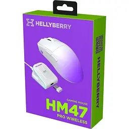Миша Hellyberry HM47 Pro Wireless White/Violet (HM47PRO_white_violet) - мініатюра 9