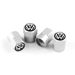 Ковпак вентиля колеса Volkswagen VW 4 шт Тюнінг Сірі