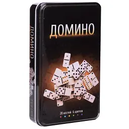 Настільна гра Johnshen Sports Доміно (у металевій коробці) (IG-3974) - мініатюра 3