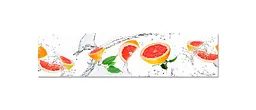 Кухонний фартух Грейпфрути вінілова наклейка для кухні цитруси Фрукти Білий 60х200 см Happy Pocket Z181310 - мініатюра 7