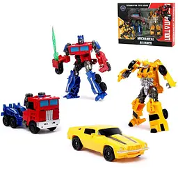 Трансформери Автоботи Оптимус Прайм і Бамблбі Transformers 18 см. - мініатюра 4